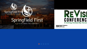 What Springfieldfirst.org website looked like in 2016 (7 years ago)