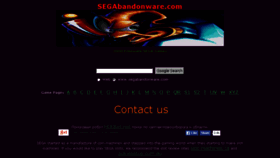 What Segabandonware.com website looked like in 2016 (7 years ago)