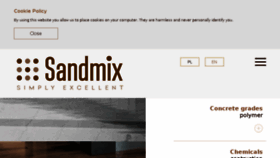 What Sandmix.pl website looked like in 2016 (8 years ago)