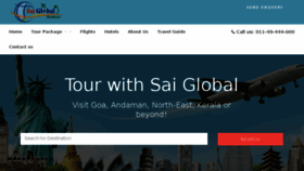 What Saiglobalholidays.com website looked like in 2016 (7 years ago)