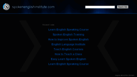 What Spokenenglishinstitute.com website looked like in 2016 (7 years ago)