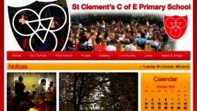 What Stclementsprimary.co.uk website looked like in 2016 (7 years ago)