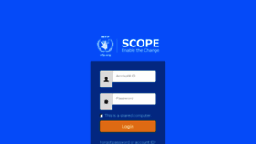 What Scope.wfp.org website looked like in 2016 (7 years ago)