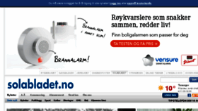What Solabladet.no website looked like in 2016 (7 years ago)