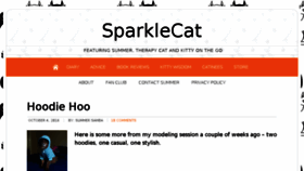 What Sparklecat.com website looked like in 2016 (7 years ago)