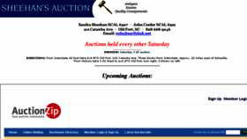What Sheehansauction.com website looked like in 2016 (7 years ago)