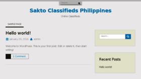 What Sakto.com.ph website looked like in 2016 (7 years ago)