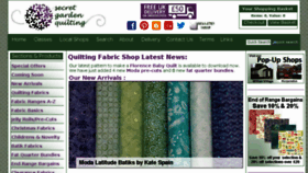 What Secretgardenquilting.co.uk website looked like in 2016 (7 years ago)
