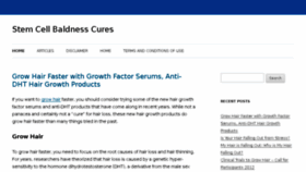 What Stemcellbaldnesscures.com website looked like in 2016 (7 years ago)