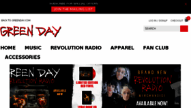 What Store.greenday.com website looked like in 2016 (7 years ago)