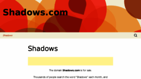 What Shadows.com website looked like in 2016 (7 years ago)
