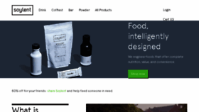 What Soylent.me website looked like in 2016 (7 years ago)
