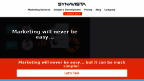What Synavista.com website looked like in 2016 (7 years ago)