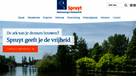 What Spruytarkenbouw.nl website looked like in 2016 (7 years ago)