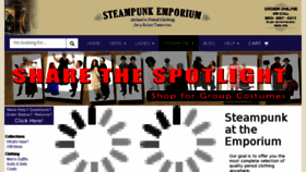 What Steampunkemporium.com website looked like in 2016 (7 years ago)