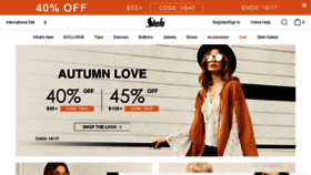 What Shein.com website looked like in 2016 (7 years ago)