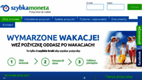 What Szybka-moneta.pl website looked like in 2016 (7 years ago)