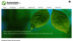 What Sustentable.cl website looked like in 2016 (7 years ago)
