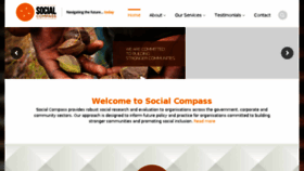 What Socialcompass.com website looked like in 2016 (7 years ago)