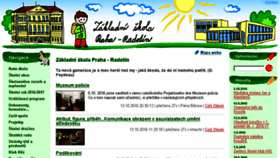 What Skola-radotin.cz website looked like in 2016 (7 years ago)