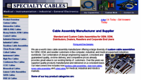 What Specialty-cables.com website looked like in 2016 (7 years ago)