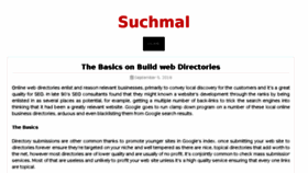 What Suchmal.net website looked like in 2016 (7 years ago)