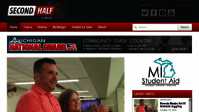 What Secondhalf.mhsaa.com website looked like in 2016 (7 years ago)