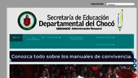What Sedchoco.gov.co website looked like in 2016 (7 years ago)