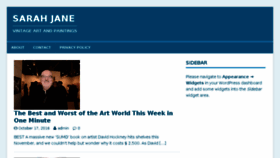 What Sarahjane.com.au website looked like in 2016 (7 years ago)