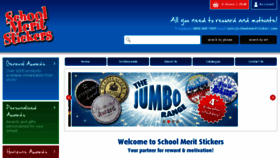 What Schoolmeritstickers.co.uk website looked like in 2016 (7 years ago)