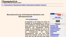What Skontoberechnung.de website looked like in 2016 (7 years ago)