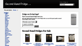 What Secondhandfridge.co.uk website looked like in 2016 (7 years ago)