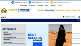 What Sheikha-shopping.com website looked like in 2016 (7 years ago)