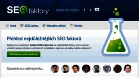What Seofaktory.cz website looked like in 2016 (7 years ago)