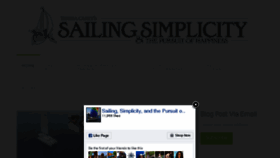 What Sailingsimplicity.com website looked like in 2016 (7 years ago)
