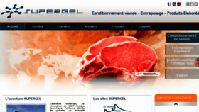 What Supergel.fr website looked like in 2016 (7 years ago)