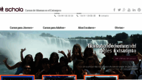 What Schola.es website looked like in 2016 (7 years ago)