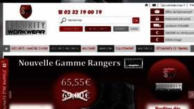 What Securityworkwear.fr website looked like in 2016 (9 years ago)