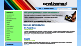 What Spreekbeurten.nl website looked like in 2016 (7 years ago)