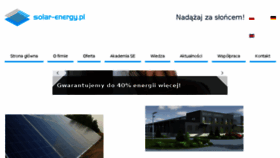 What Solar-energy.pl website looked like in 2016 (7 years ago)