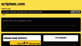 What Scriptsez.com website looked like in 2016 (7 years ago)