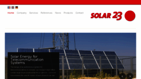 What Solar23.com website looked like in 2016 (7 years ago)