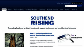What Southendrising.com website looked like in 2016 (7 years ago)