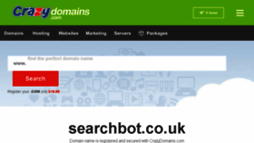 What Searchbot.co.uk website looked like in 2016 (7 years ago)