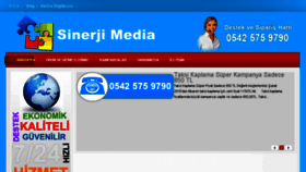 What Sinerjimedia.com website looked like in 2016 (7 years ago)