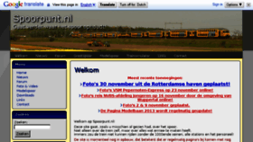 What Spoorpunt.nl website looked like in 2016 (7 years ago)