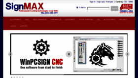 What Signmax.us website looked like in 2016 (7 years ago)