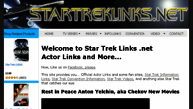 What Startreklinks.net website looked like in 2016 (7 years ago)