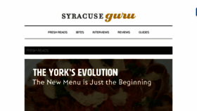 What Syracuseguru.com website looked like in 2016 (7 years ago)