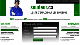 What Soudeur.ca website looked like in 2016 (7 years ago)